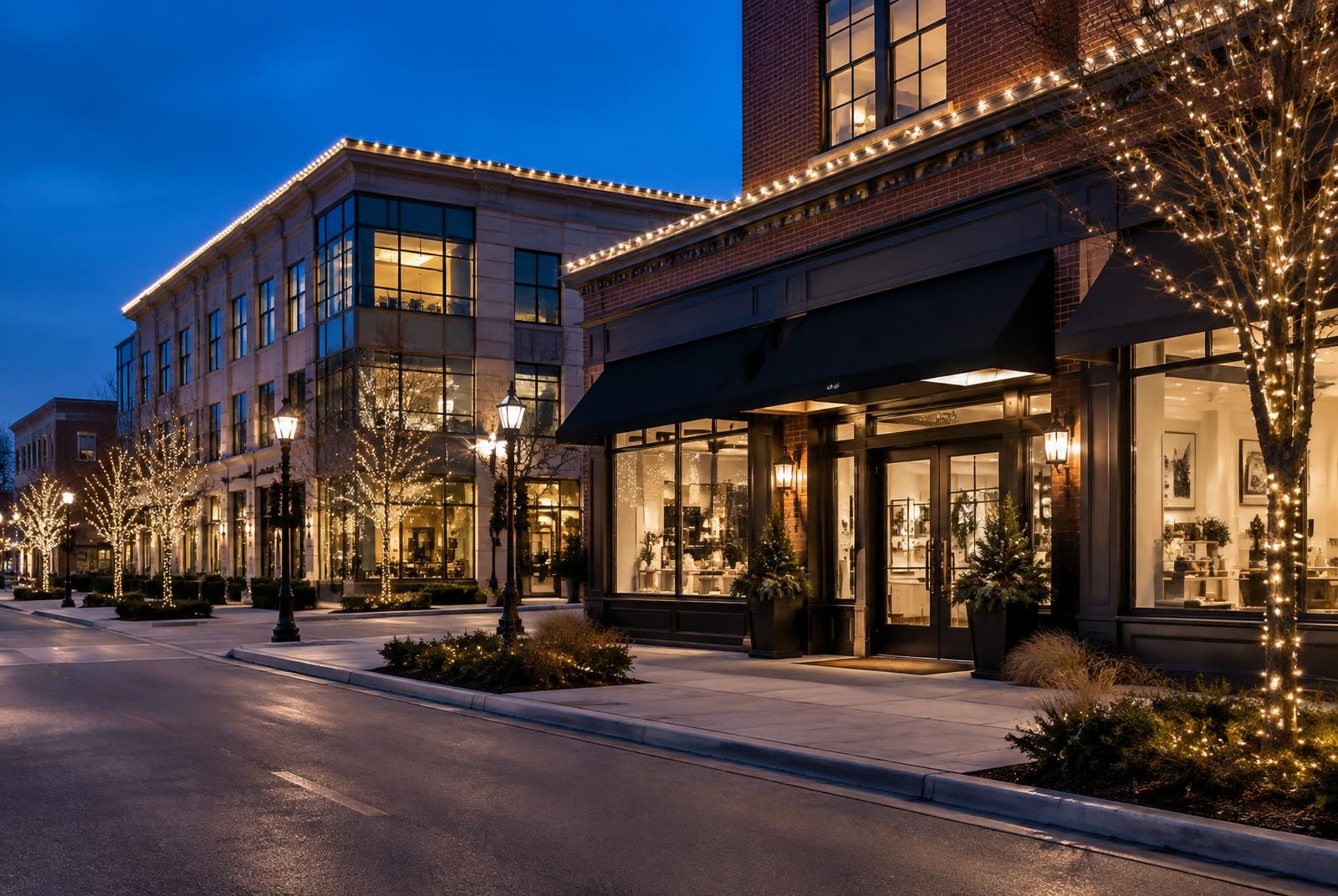 For Businesses holiday lighting